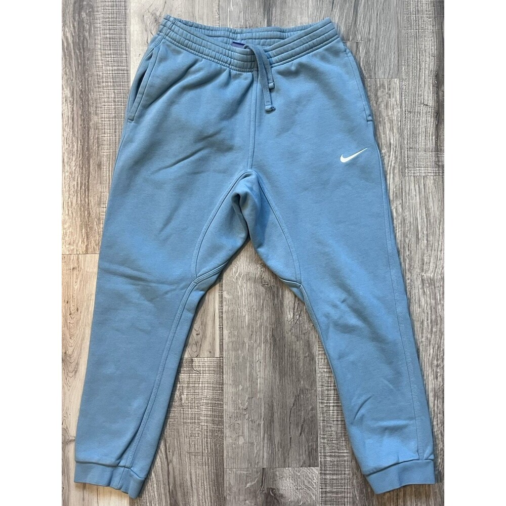 Nike Sportswear Club Fleece Womens Medium Cerulean Blue Joggers Sweatpants